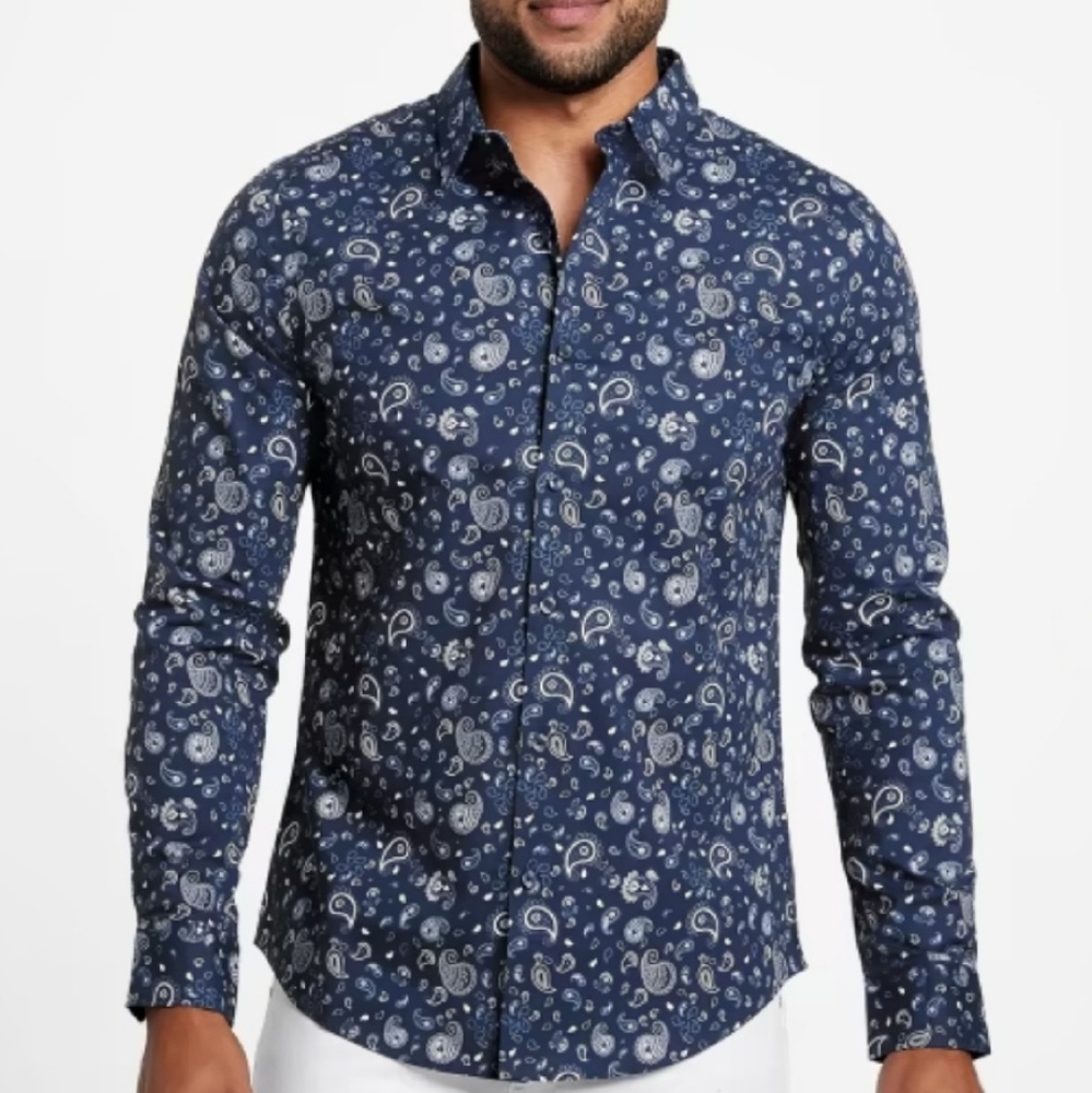 G by Guess, Astro Paisley Shirt